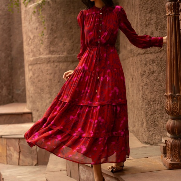 Beyond by Vera Sissi MAJORELLE RUST Fall 2024 Dress XL - Picture 3 of 9